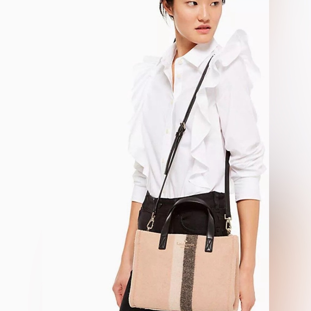 NWT KATE SPADE WASHINGTON SQUARE SAM FELT TOTE CROSSBODY - Picture 4 of 12